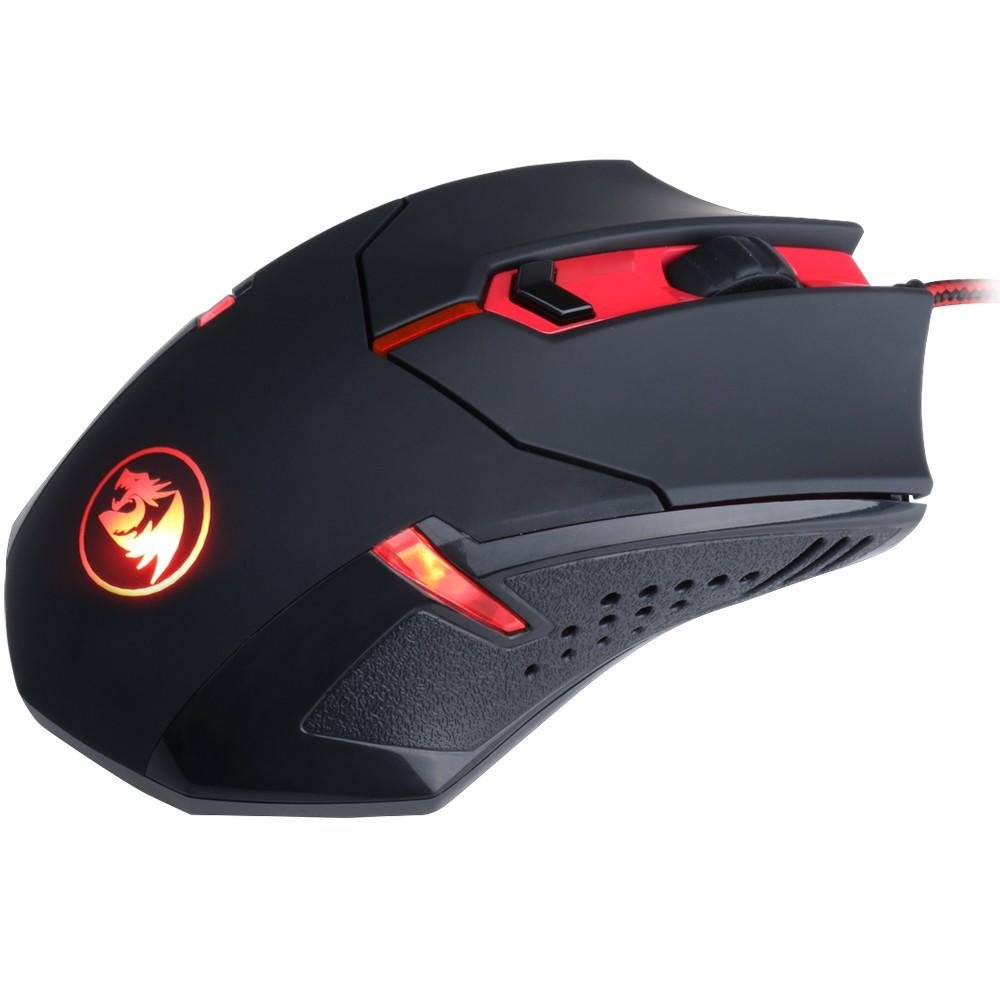 Mouse Gamer Redragon Centrophorus V3, 3200dpi 6 botões e 8 Ajustes de Peso USB M601-3