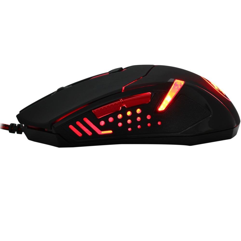 Mouse Gamer Redragon Centrophorus V3, 3200dpi 6 botões e 8 Ajustes de Peso USB M601-3