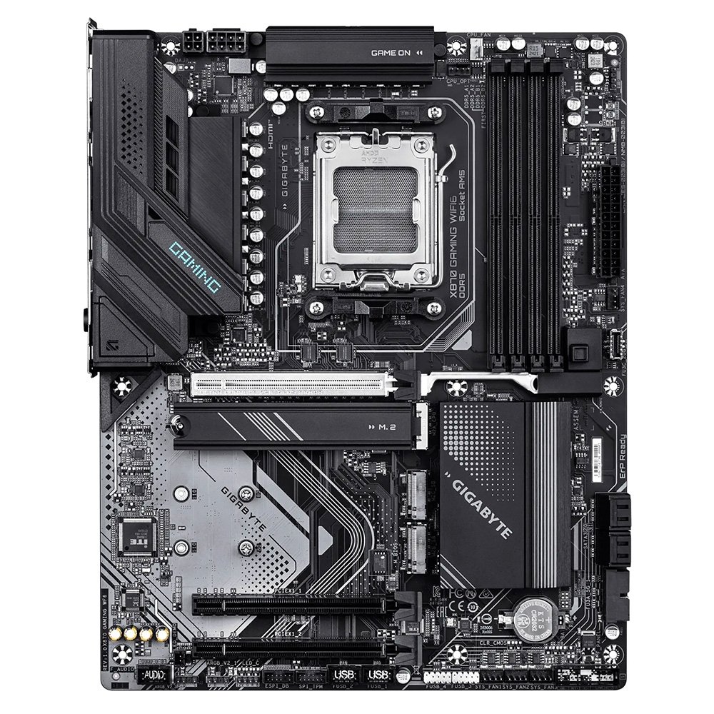 Placa Mãe Gigabyte X870 GAMING WIFI6, AMD AM5, ATX, DDR5, LED RGB, Bluetooth, Wi-Fi 6, Preto - X87GW-00 Placa Mãe Gigabyte X870 GAMING WIFI6, AMD AM5, ATX, DDR5, LED RGB, Bluetooth, Wi-Fi 6, Preto - X87GW-00