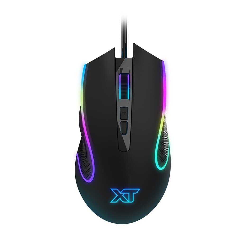 Mouse Gamer XT Racer Rush XTM-210, RGB, 7200DPI, 1ms, Sensor SPCP-A725F, Profissional, Preto - XTM-210