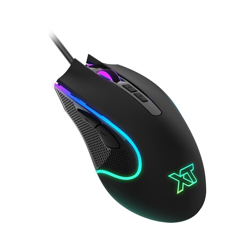 Mouse Gamer XT Racer Rush XTM-210, RGB, 7200DPI, 1ms, Sensor SPCP-A725F, Profissional, Preto - XTM-210