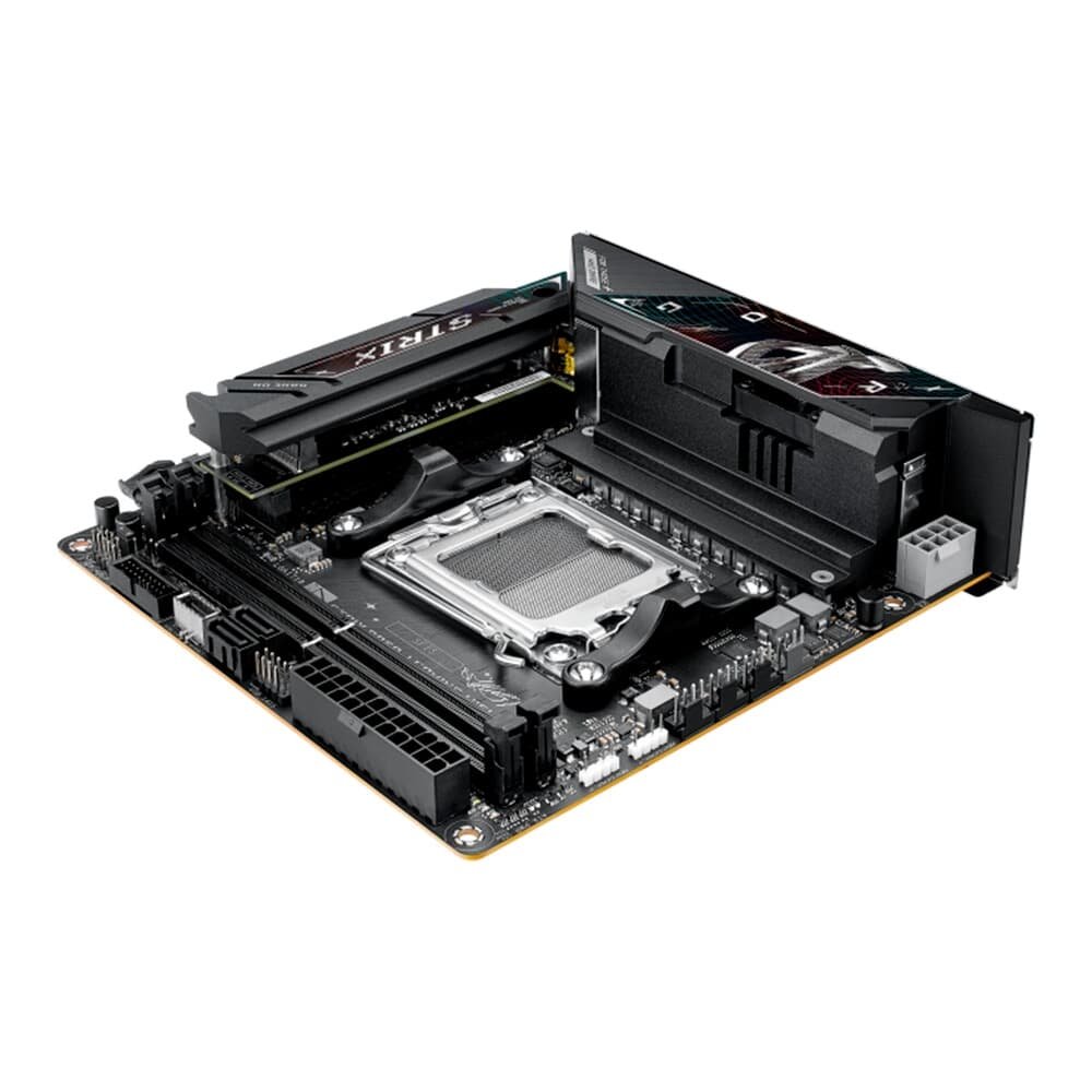 Placa Mãe ASUS ROG STRIX B850-I GAMING WIFI, AMD AM5 , Mini-ITX, DDR5, Wi-fi 7, Bluetooth, Preto - ROG STRIX B850-I GAMING WIFI