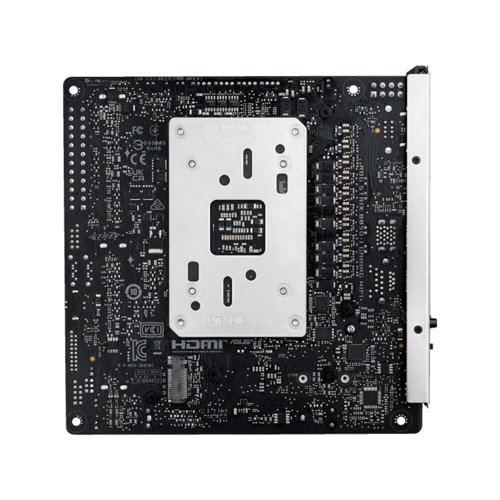 Placa Mãe ASUS ROG STRIX B850-I GAMING WIFI, AMD AM5 , Mini-ITX, DDR5, Wi-fi 7, Bluetooth, Preto - ROG STRIX B850-I GAMING WIFI