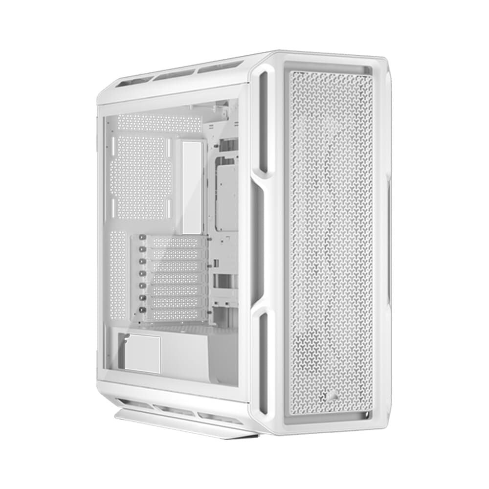 Gabinete Gamer Corsair 5000T Mid-Tower, E-ATX, Lateral em Vidro temperado, Sem FANs, Branco - CC-9011301-WW Gabinete Gamer Corsair 5000T Mid-Tower, E-ATX, Lateral em Vidro temperado, Sem FANs, Branco - CC-9011301-WW