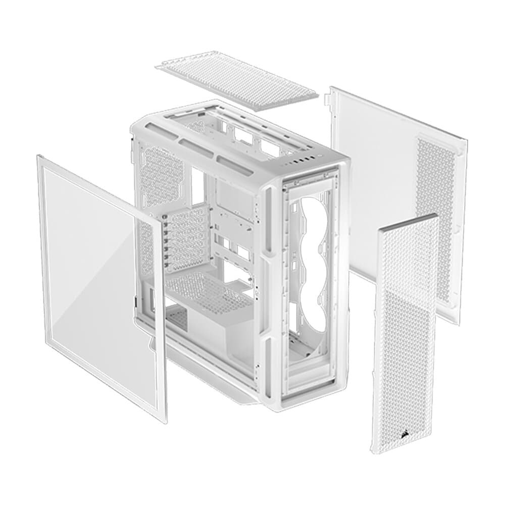Gabinete Gamer Corsair 5000T, Branco | KaBuM! Mont