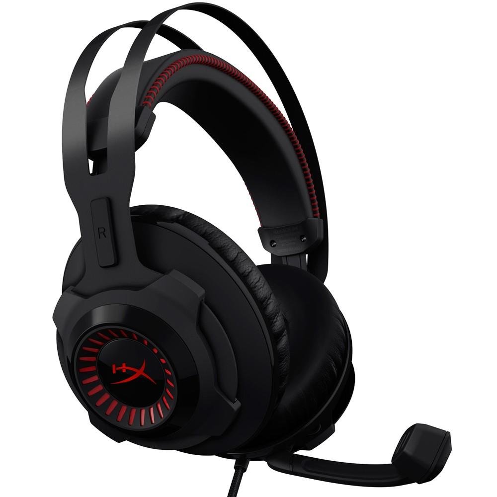 Headset Gamer HyperX Cloud Revolver - HX-HSCR-BK/LA - Preto/Vermelho Headset Gamer HyperX Cloud Revolver - HX-HSCR-BK/LA - Preto/Vermelho