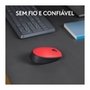 Mouse sem fio Logitech M170 com Design Ambidestro Compacto, Conexão USB e Pilha Inclusa, Vermelho - 910-004941