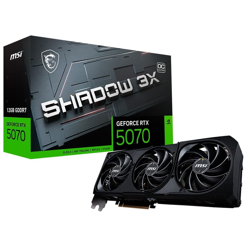 P*o様 MSI GeForce RTX5070 OCEDITION Placa de Vídeo MSI RTX 5070 12G SHADOW | KaBuM!