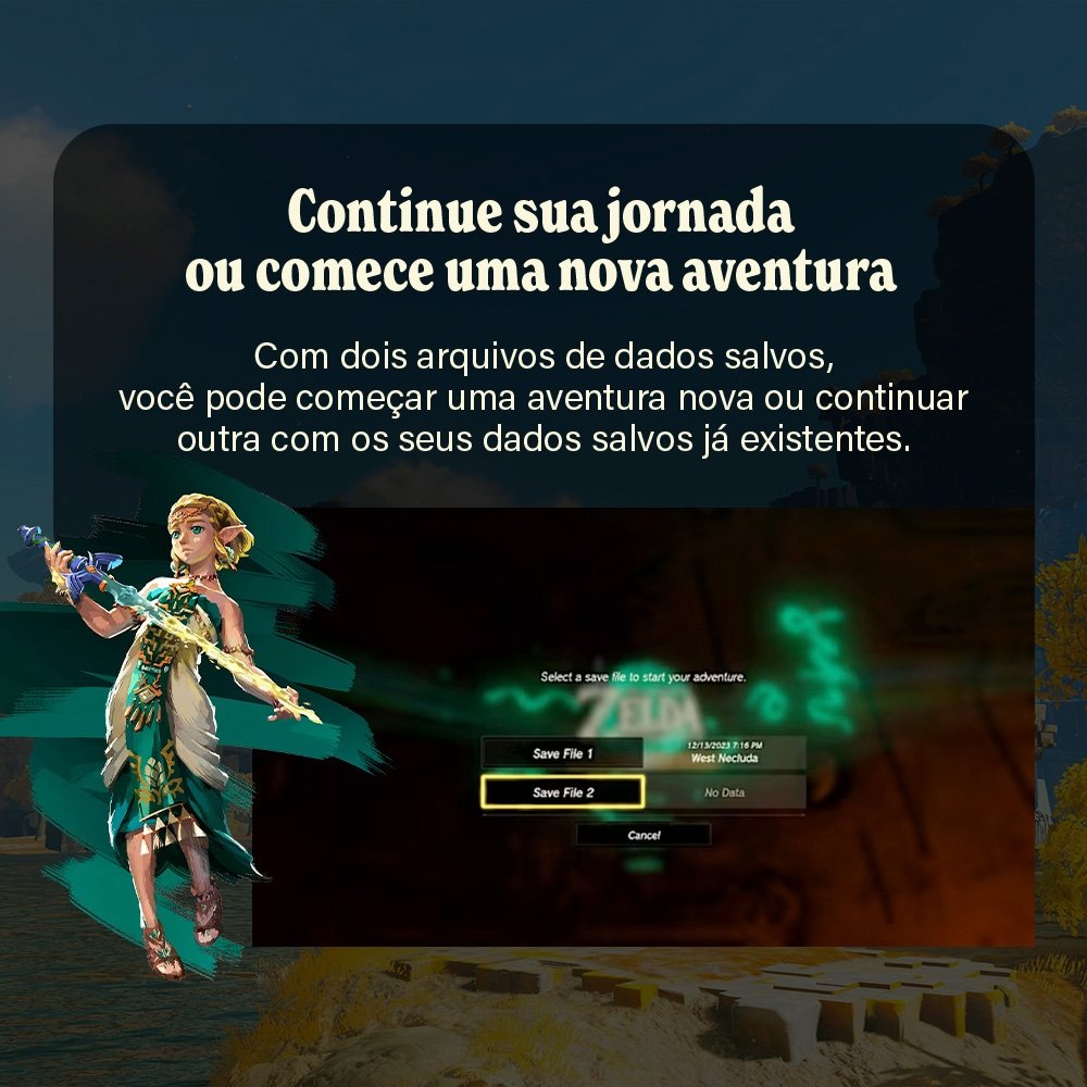 Jogo The Legend of Zelda : Tears of the Kingdom, Nintendo Switch 2 Edition Jogo The Legend of Zelda : Tears of the Kingdom, Nintendo Switch 2 Edition