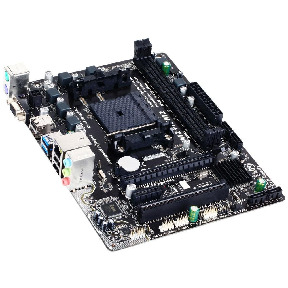 Placa-Mãe Gigabyte GA-F2A68HM-S1, AMD FM2+, mATX, DDR3 Placa-Mãe Gigabyte GA-F2A68HM-S1, AMD FM2+, mATX, DDR3