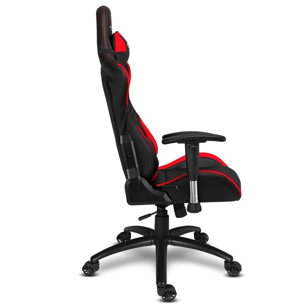 Cadeira Gamer Alpha Gamer Vega, Preto e Vermelho, Reclinável, com Almofadas, Cilindro de Gás Classe 4 Cadeira Gamer Alpha Gamer Vega, Preto e Vermelho, Reclinável, com Almofadas, Cilindro de Gás Classe 4