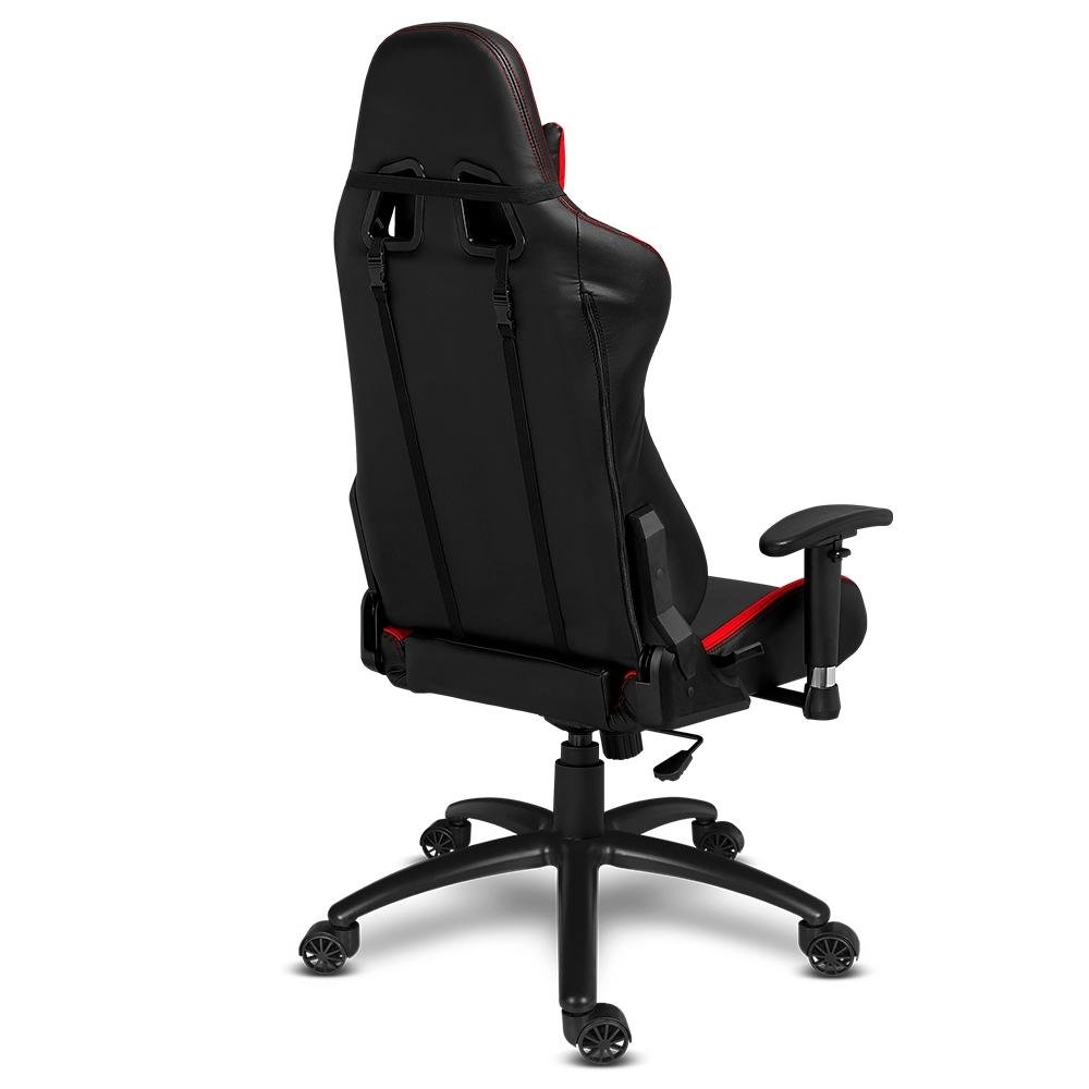 Cadeira Gamer Alpha Gamer Vega, Preto e Vermelho, Reclinável, com Almofadas, Cilindro de Gás Classe 4 Cadeira Gamer Alpha Gamer Vega, Preto e Vermelho, Reclinável, com Almofadas, Cilindro de Gás Classe 4