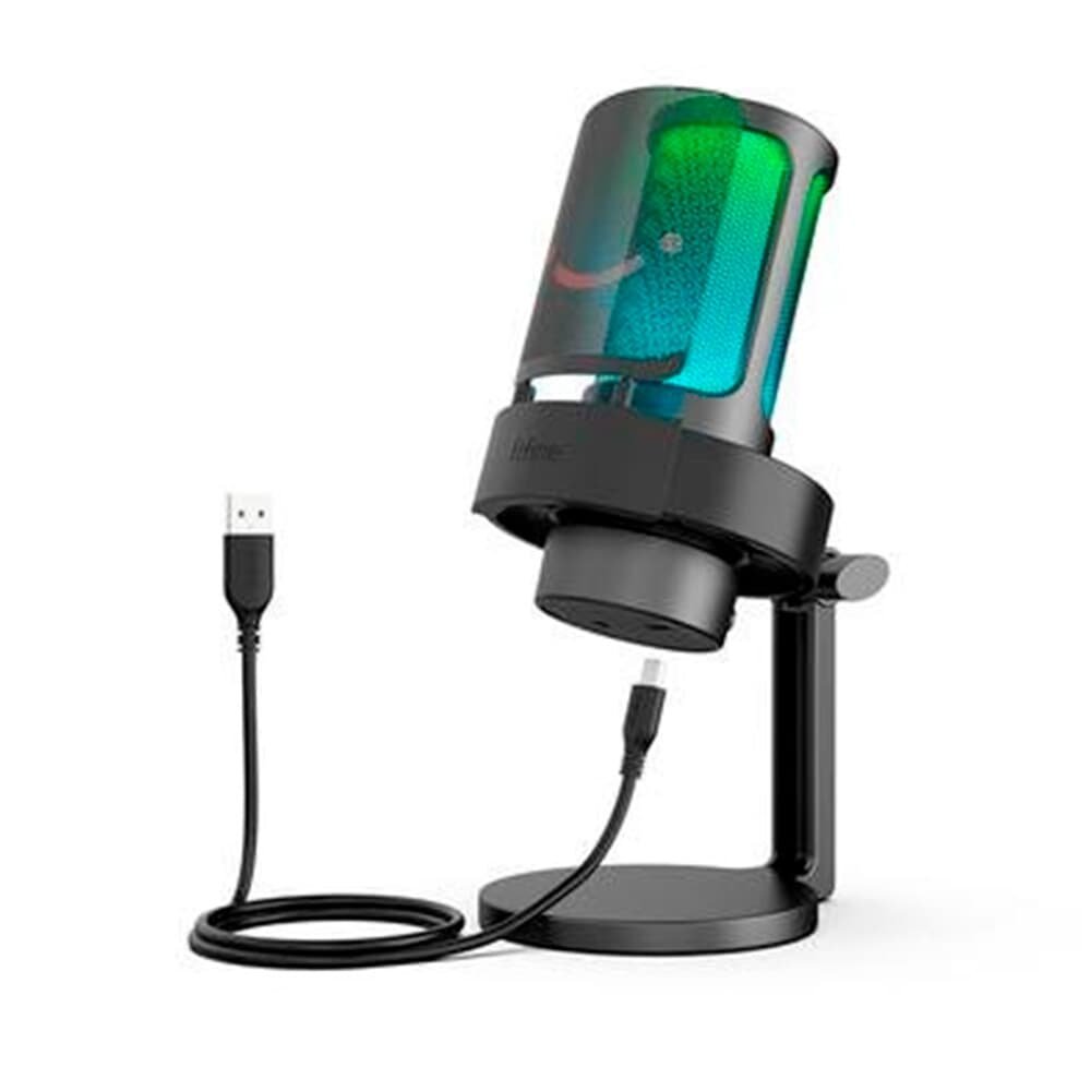 Kit Streamer Microfone de Mesa Fifine + Mesa Controladora Fifine