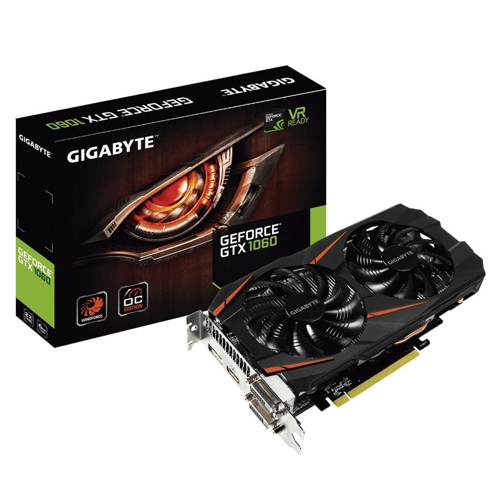 NVIDIA GIGABYTE GTX 1060 6GB グラフィックカード Placa de Vídeo Gigabyte NVIDIA GeForce GTX 1060 | KaBuM!