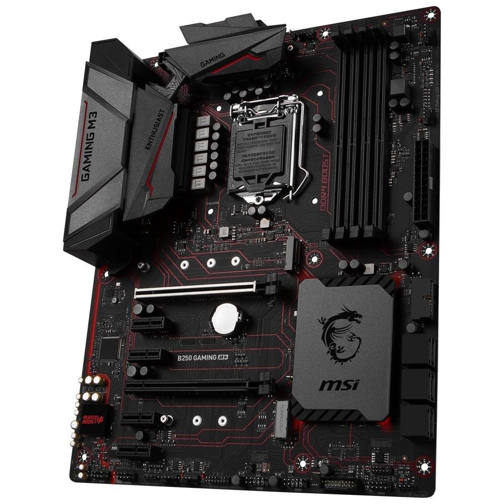 Placa-Mãe MSI p/ Intel LGA 1151 ATX B250 GAMING M3 DDR4 Placa-Mãe MSI p/ Intel LGA 1151 ATX B250 GAMING M3 DDR4
