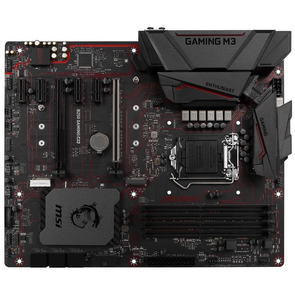Placa-Mãe MSI p/ Intel LGA 1151 ATX B250 GAMING M3 DDR4 Placa-Mãe MSI p/ Intel LGA 1151 ATX B250 GAMING M3 DDR4