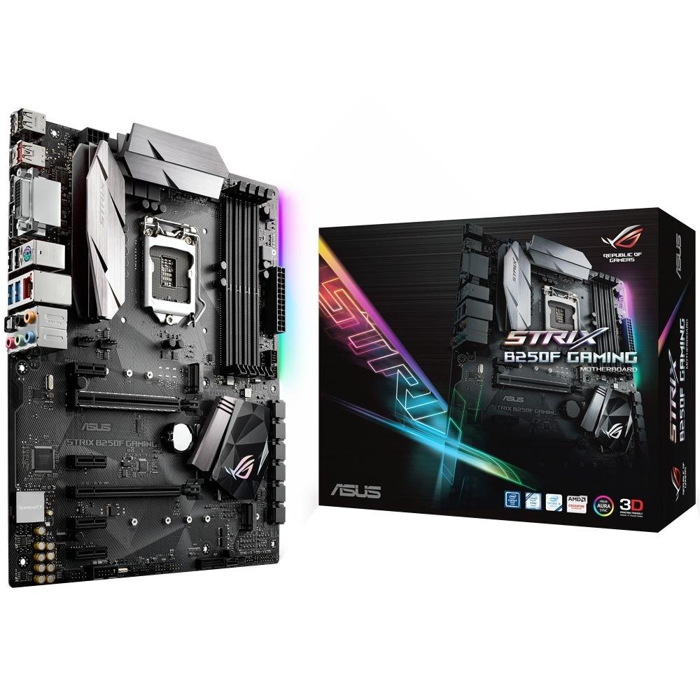 Placa-Mãe Asus Rog Strix B250F Gaming, Intel LGA 1151, ATX, DDR4 Placa-Mãe Asus Rog Strix B250F Gaming, Intel LGA 1151, ATX, DDR4