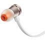 Fone de Ouvido Intra Auricular JBL T290, 3.5mm, Branco e Dourado - JBLT290CGD
