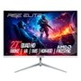 Monitor Gamer Curvo Rise Mode Elite 27", QHD, 180Hz, 1ms, VA, FreeSync, HDR 400, HDMI e DisplayPort, Preto - RM-MOG-27C1802K-W