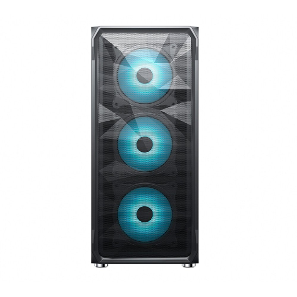 Gabinete Gamer Hyrax Tower HGB230, Mid Tower, ATX, Lateral Em Vidro Temperado, Preto - HGB230B