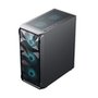 Gabinete Gamer Hyrax Tower HGB230, Mid Tower, ATX, Lateral Em Vidro Temperado, Preto - HGB230B
