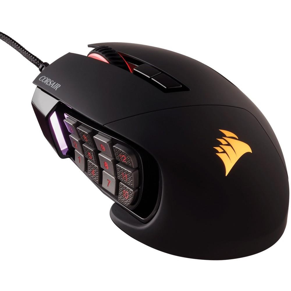 Mouse Gamer Corsair Scimitar PRO, RGB, 16000DPI, 17 Botões, Preto - CH-9304311-NA Mouse Gamer Corsair Scimitar PRO, RGB, 16000DPI, 17 Botões, Preto - CH-9304311-NA
