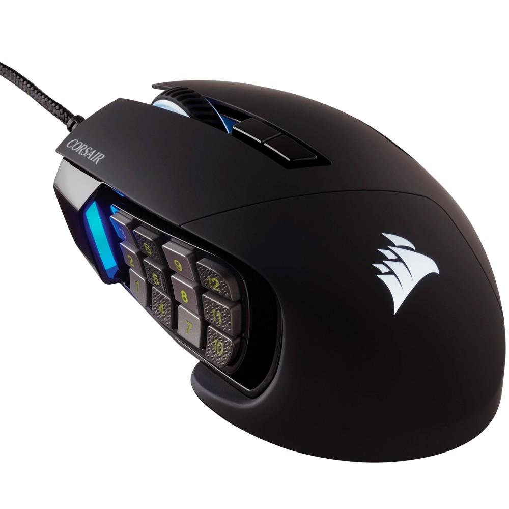 Mouse Gamer Corsair Scimitar PRO, RGB, 16000DPI, 17 Botões, Preto - CH-9304311-NA Mouse Gamer Corsair Scimitar PRO, RGB, 16000DPI, 17 Botões, Preto - CH-9304311-NA