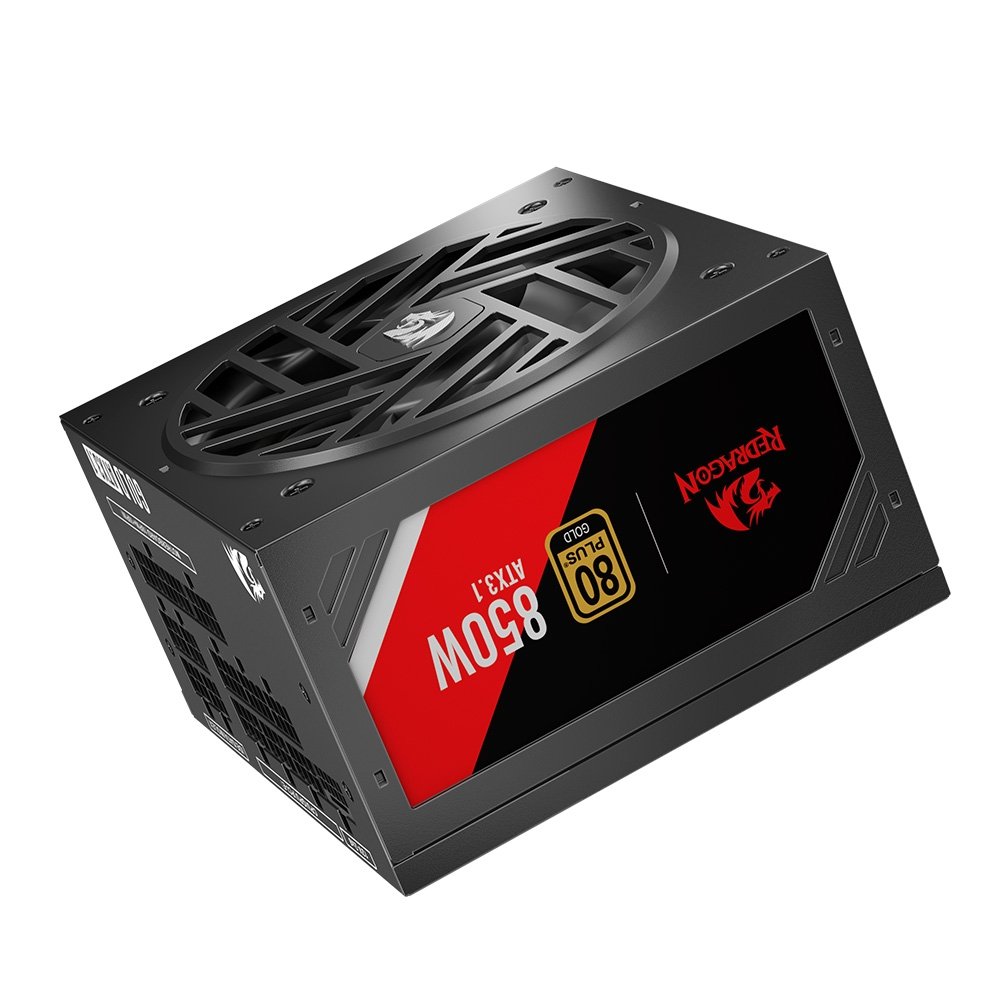 Fonte Gamer Redragon RGMS, 850W Master, 80 Plus, Gold, Preto Gc-ms01