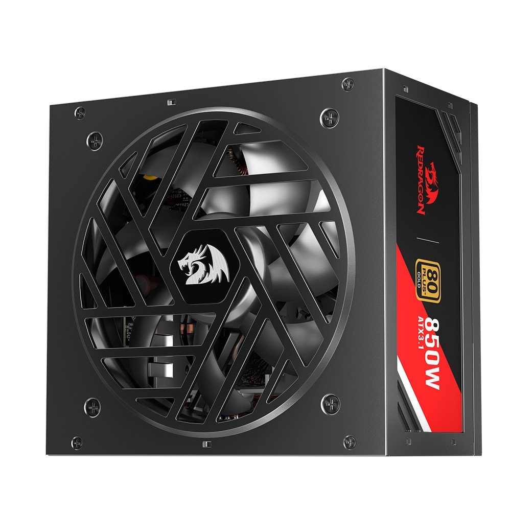 Fonte Gamer Redragon RGMS, 850W Master, 80 Plus, Gold, Preto Gc-ms01