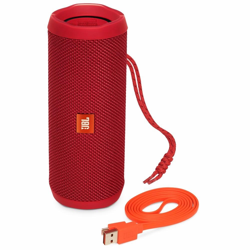 Caixa de Som JBL Flip 4, Bluetooth, A Prova D´Água, 2x8W, Vermelha