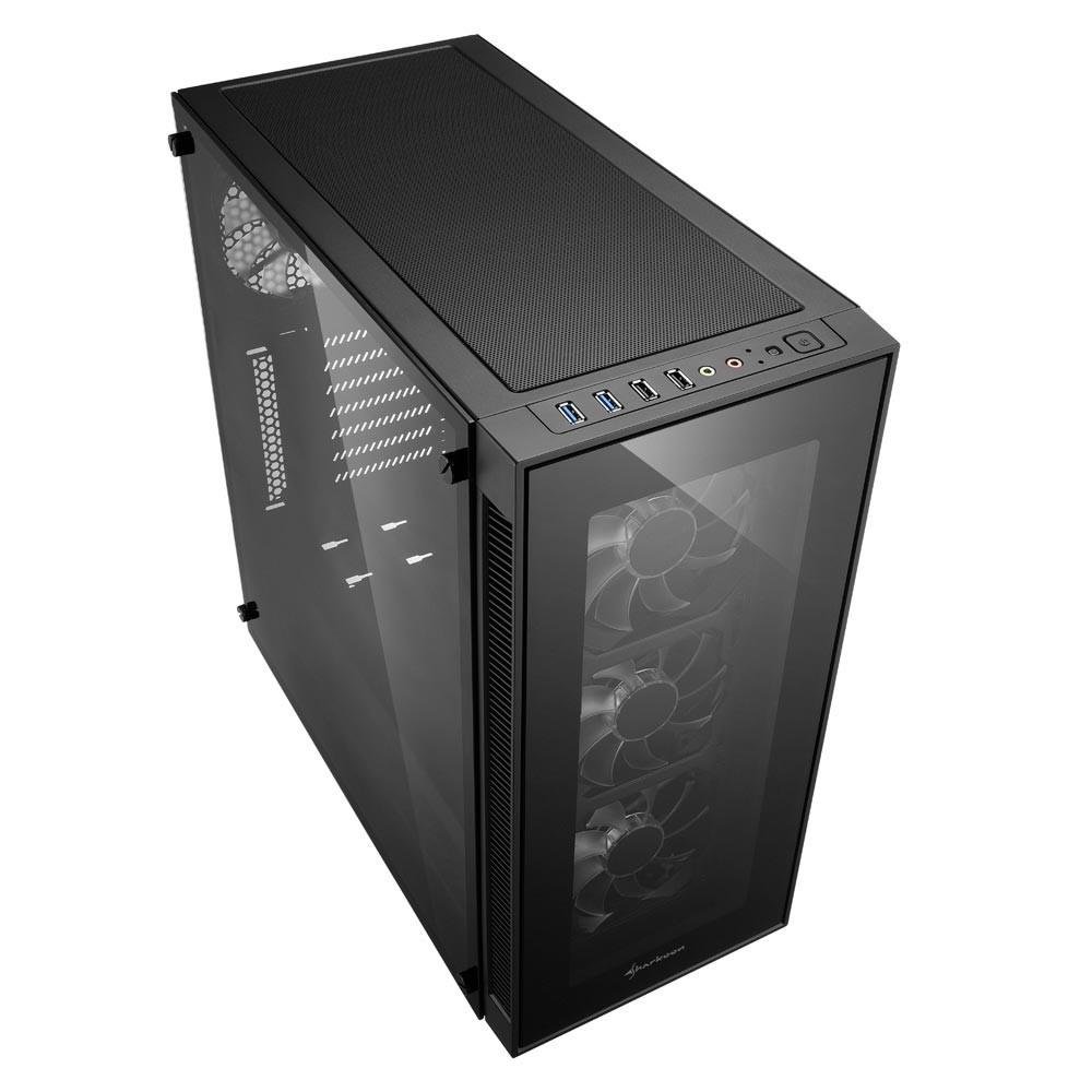 Gabinete Sharkoon TG5 White Vidro Temperado 4mm Led Fan 12cm ATX Gabinete Sharkoon TG5 White Vidro Temperado 4mm Led Fan 12cm ATX