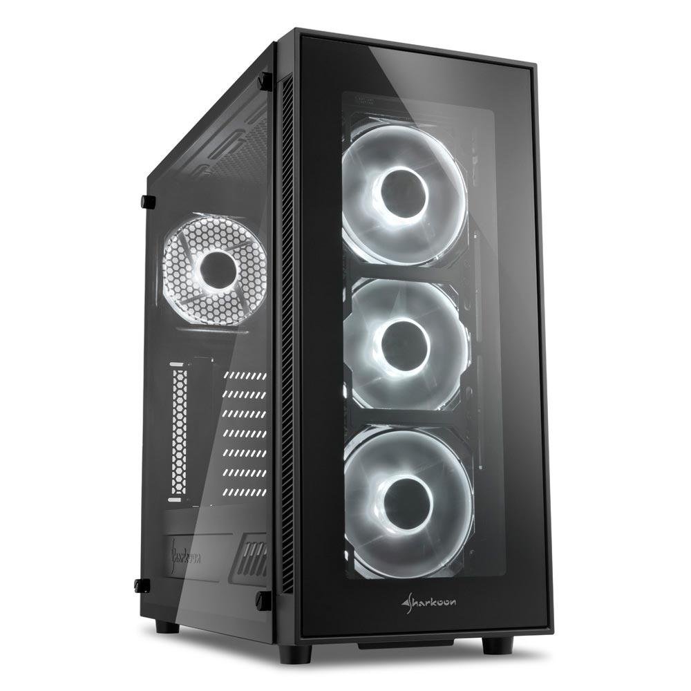 Gabinete Sharkoon TG5 White Vidro Temperado 4mm Led Fan 12cm ATX Gabinete Sharkoon TG5 White Vidro Temperado 4mm Led Fan 12cm ATX