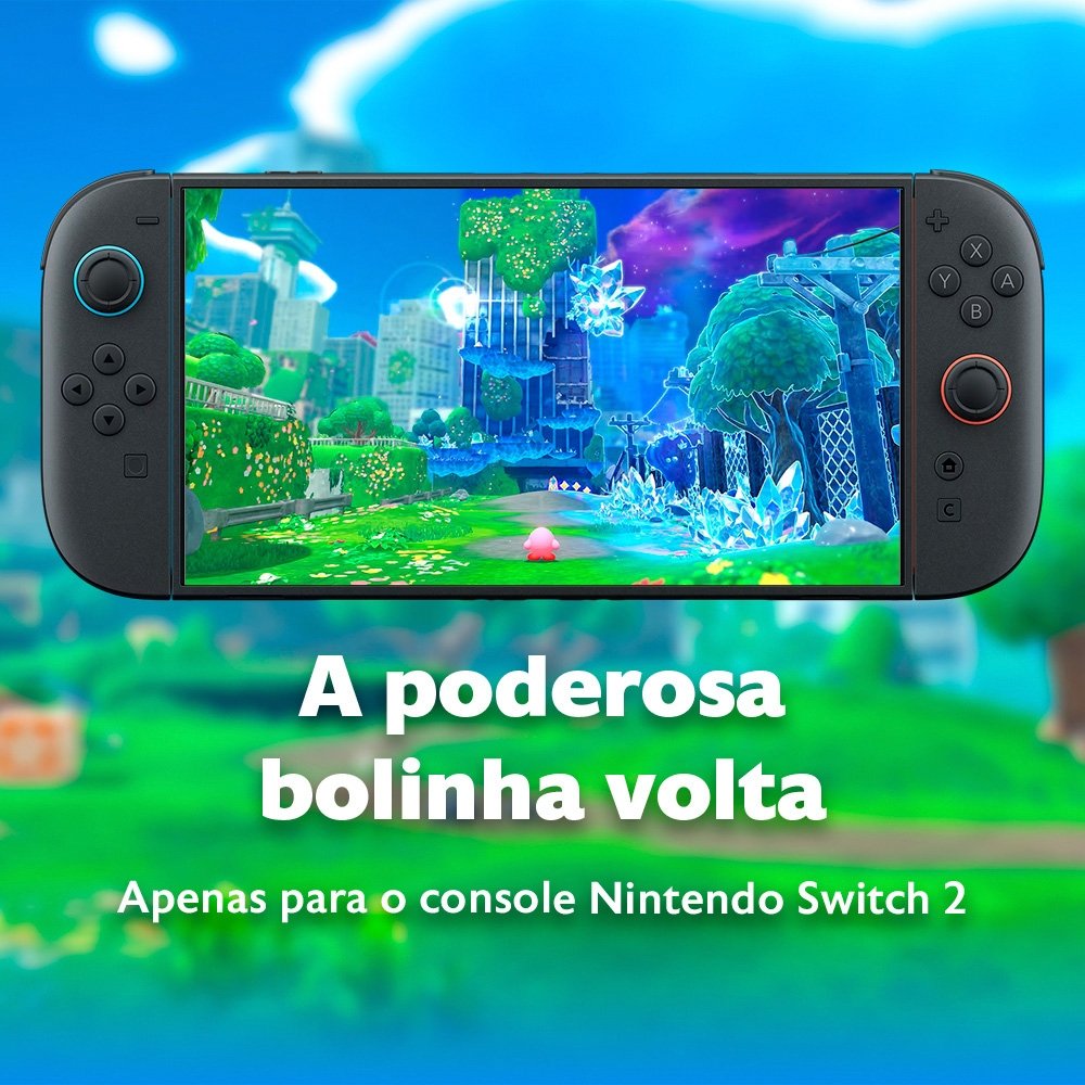 Jogo Kirby and the Forgotten Land + Star-Crossed World, Para Nintendo Switch 2 - NBSPARZGB Jogo Kirby and the Forgotten Land + Star-Crossed World, Para Nintendo Switch 2 - NBSPARZGB