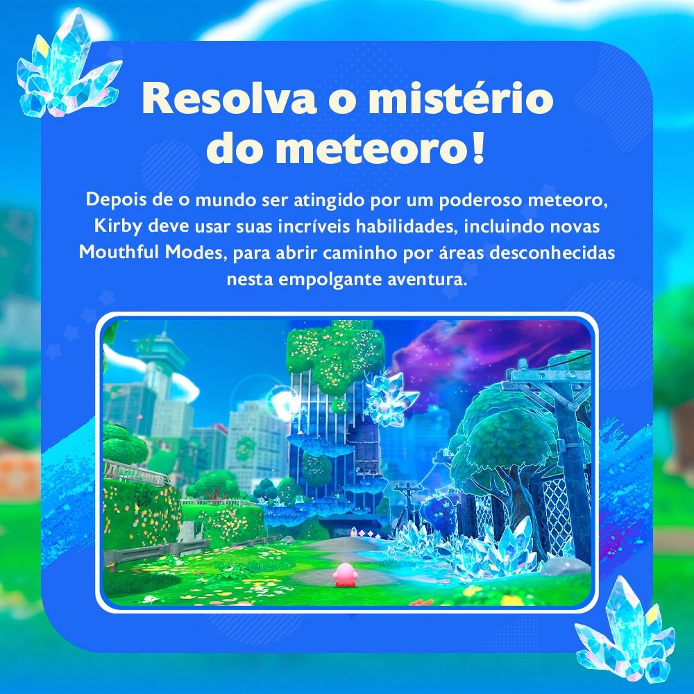 Jogo Kirby and the Forgotten Land + Star-Crossed World, Para Nintendo Switch 2 - NBSPARZGB Jogo Kirby and the Forgotten Land + Star-Crossed World, Para Nintendo Switch 2 - NBSPARZGB