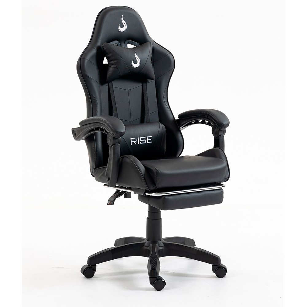 Cadeira Gamer Rise Mode X06, Ângulo Ajustável, Até 120Kg, Apoio Para os Pés Retrátil, Preto - RM-CG-X06-BK - view 5
