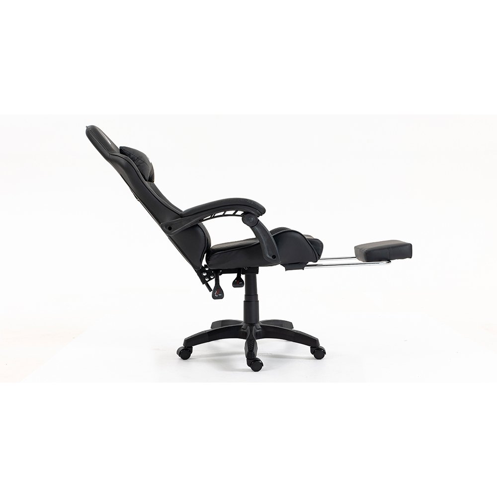 Cadeira Gamer Rise Mode X06, Ângulo Ajustável, Até 120Kg, Apoio Para os Pés Retrátil, Preto - RM-CG-X06-BK - view 6
