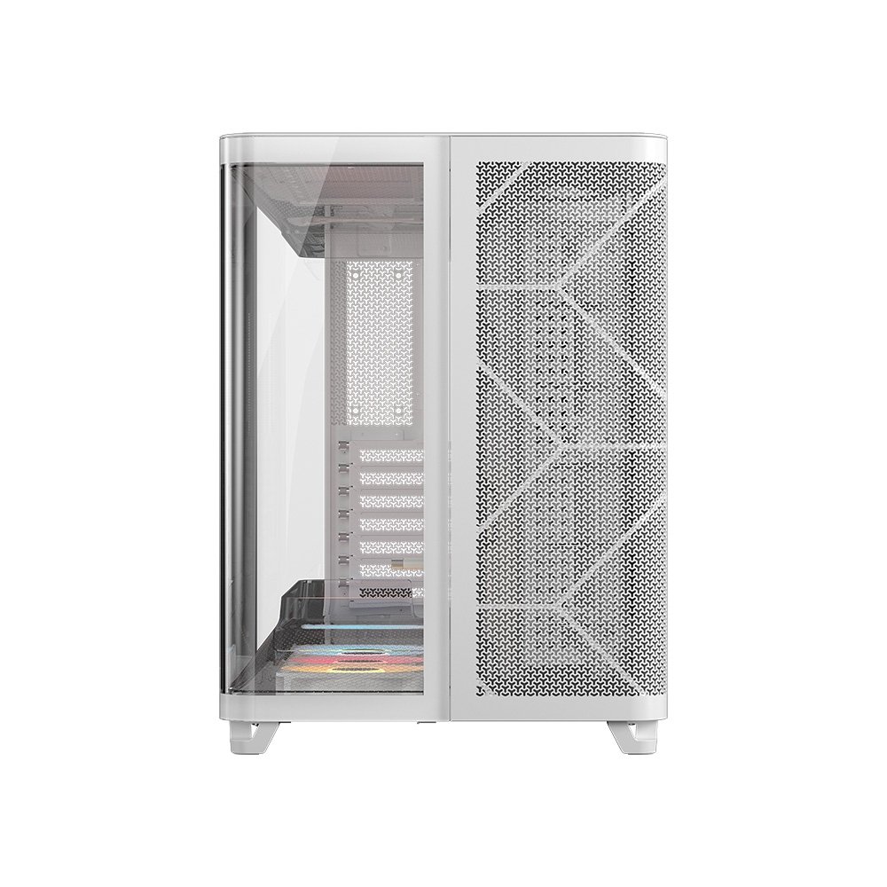 Gabinete Gamer Corsair AIR 5400, Mid-Tower, E-ATX, RS-R ARGB, 3x Fans, Lateral e Frontal em Vidro Temperado, Branco - CC-9011319-WW Gabinete Gamer Corsair AIR 5400, Mid-Tower, E-ATX, RS-R ARGB, 3x Fans, Lateral e Frontal em Vidro Temperado, Branco - CC-9011319-WW