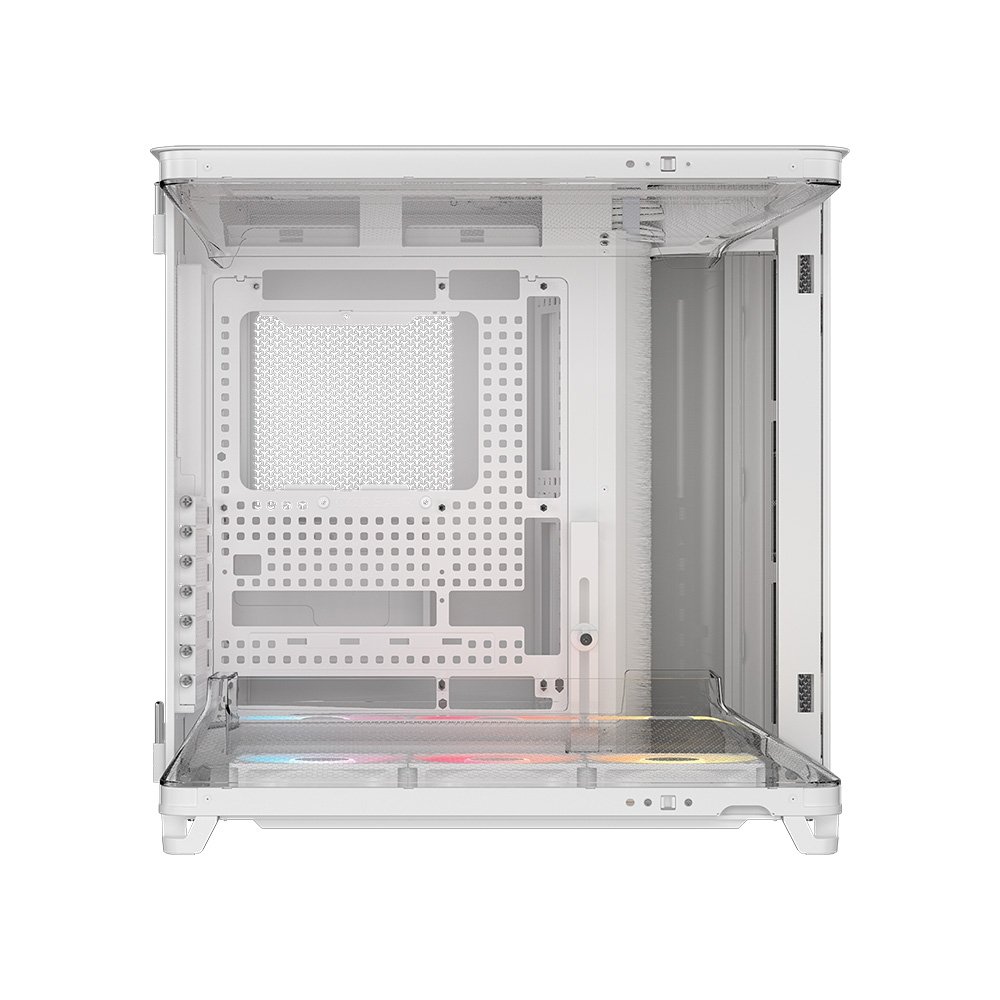 Gabinete Gamer Corsair AIR 5400, Mid-Tower, E-ATX, RS-R ARGB, 3x Fans, Lateral e Frontal em Vidro Temperado, Branco - CC-9011319-WW Gabinete Gamer Corsair AIR 5400, Mid-Tower, E-ATX, RS-R ARGB, 3x Fans, Lateral e Frontal em Vidro Temperado, Branco - CC-9011319-WW