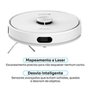 Robô Aspirador de Pó e Passa Pano KABUM! smart K1100, Mapeamento, MOP rotativo, Autolimpante, até 10000PA, APP, 220V, Branco - KSAR110020BR