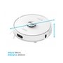 Robô Aspirador de Pó e Passa Pano KABUM! smart K1100, Mapeamento, MOP rotativo, Autolimpante, até 10000PA, APP, 220V, Branco - KSAR110020BR