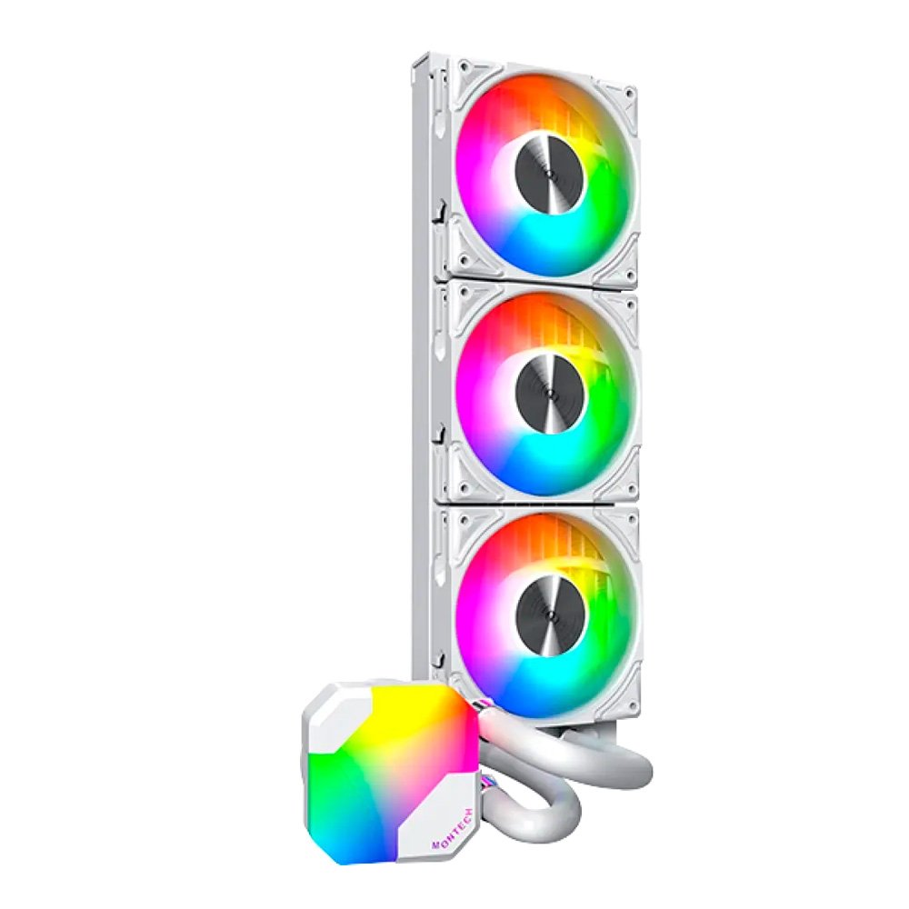 Water Cooler Montech HyperFlow 360mm, ARGB, Branco