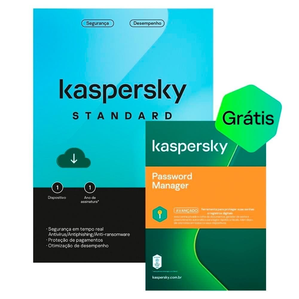 Microsoft Office Home and Business 2024 ESD + Kaspersky Standard + Kaspersky Password Manager 1 Dispositivo 1 Ano, Digital para Download