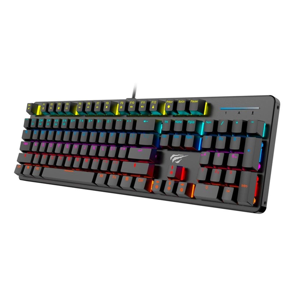 Teclado Mecânico Gamer Havit RGB, Switch Outemu Blue, ABNT2 - HV-KB366L Teclado Mecânico Gamer Havit RGB, Switch Outemu Blue, ABNT2 - HV-KB366L