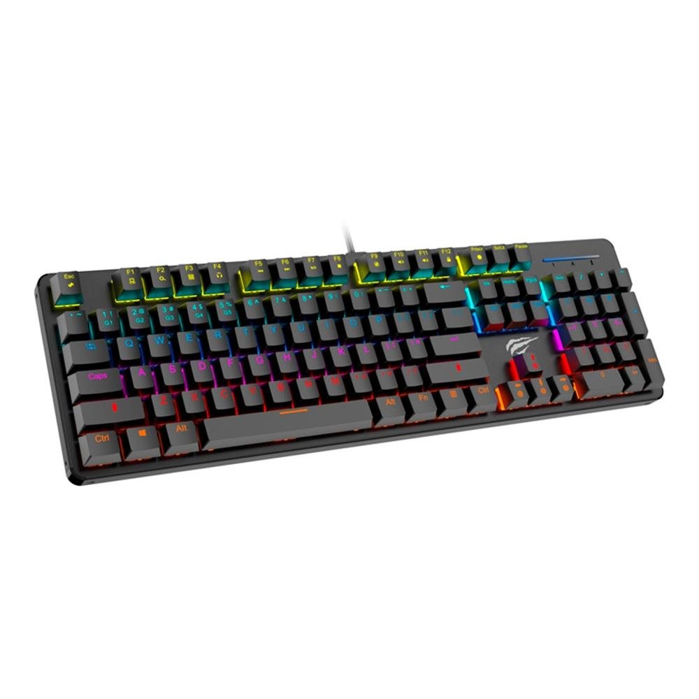 Teclado Mecânico Gamer Havit RGB, Switch Outemu Blue, ABNT2 - HV-KB366L Teclado Mecânico Gamer Havit RGB, Switch Outemu Blue, ABNT2 - HV-KB366L