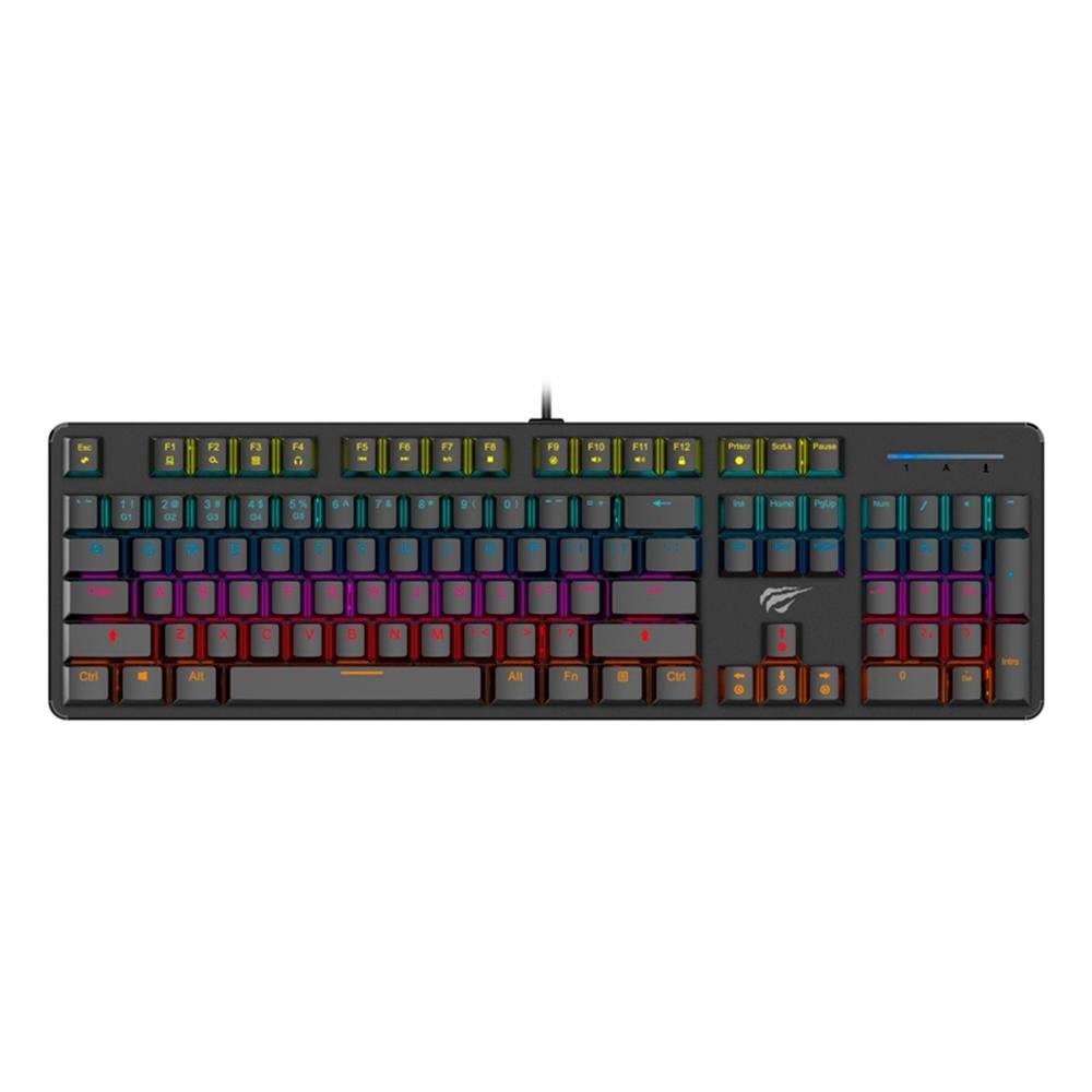Teclado Mecânico Gamer Havit RGB, Switch Outemu Blue, ABNT2 - HV-KB366L Teclado Mecânico Gamer Havit RGB, Switch Outemu Blue, ABNT2 - HV-KB366L