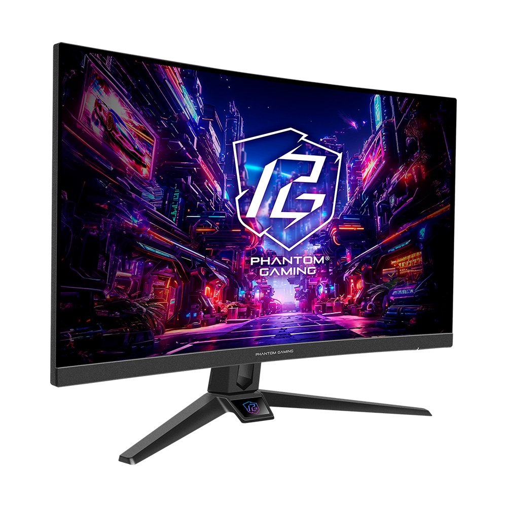 Monitor Gamer Curvo ASRock Phantom 27"", FHD, 280Hz, 1ms, VA, FreeSync Premium, DisplayPort e HDMI, Preto - PG27FRS1A