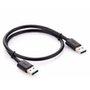 Cabo USB-A para USB-A Ugreen, 3.0, Macho, 2m, Preto - UG-10371