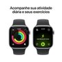 Apple Watch Series 11 GPS, Caixa Cinza-espacial de Alumínio de 42 mm, Pulseira Esportiva Preta, Tamanho P/M - MEQW4AM/A