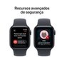 Apple Watch SE 3 GPS, Caixa Meia-noite de Alumínio de 44 mm, Pulseira Esportiva Meia-noite, Tamanho M/G - MEHQ4AM/A