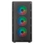 Gabinete Gamer Cougar MX600, Mid Tower, RGB, ATX, Lateral em Vidro Temperado, com 4 Fans, Preto - 382GA50.0001